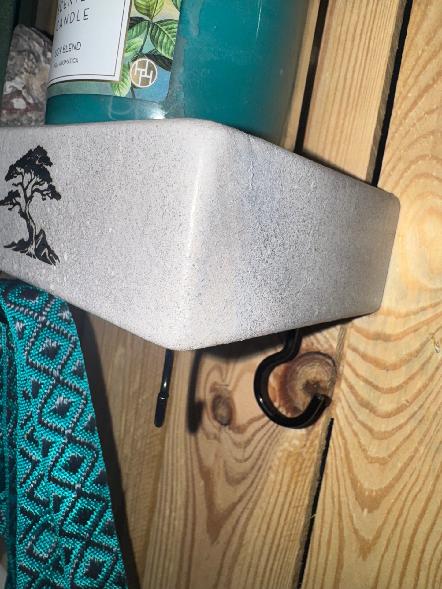 Grateful, Thankful, Blessed Floating Shelf (Stone Look Style Of Paint) 1 of 1